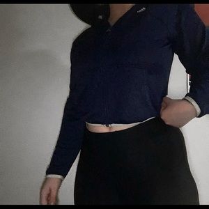 Cropped adidas track jacket